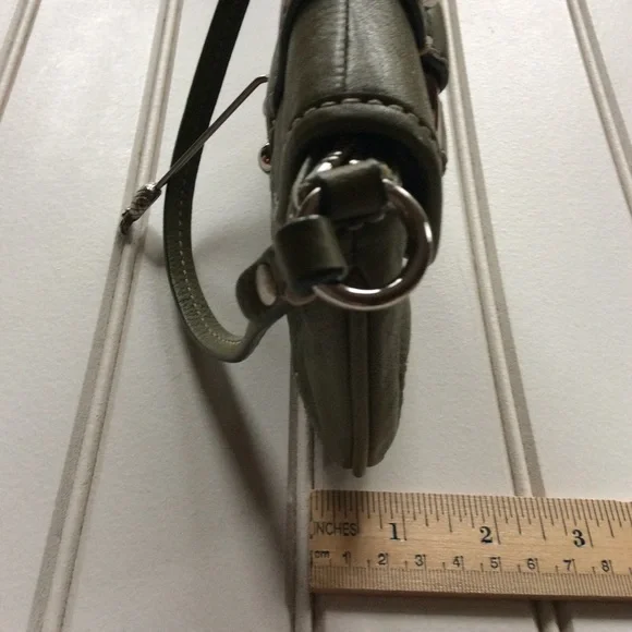 Banana Republic Green Leather Handbag /Wristlet - Picture 12 of 13